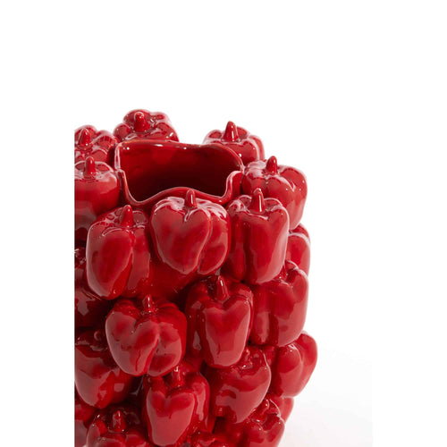 Light & Living vaas Bellpepper - rood - 23.5x23x32.5cm - vtwonen shop