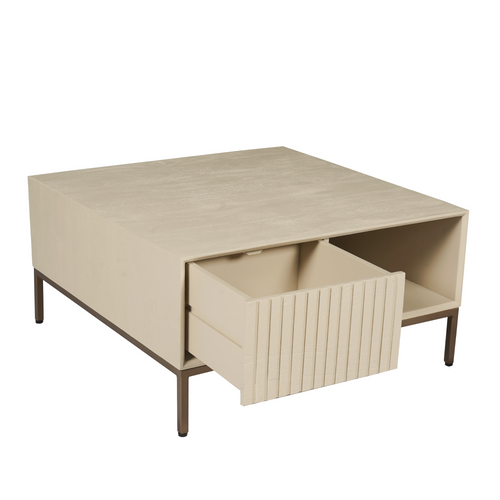 Starfurn  salontafel Madison - beige - 80x80x40cm - vtwonen shop