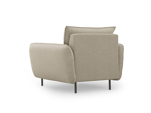 Cosmopolitan Design Fauteuil Vienna structurele stof, beige - 94x97x95cm