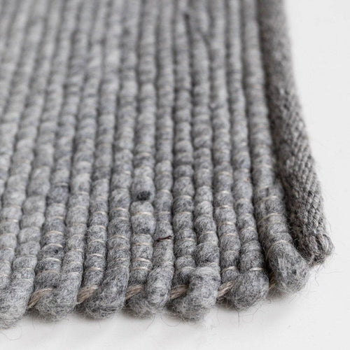 Interieur05 Wollen Vloerkleed Donkergrijs Vik - 140 x 200 cm