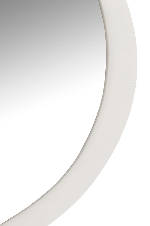 J-Line spiegel - metaal/glas - wit - large - Ø 86.5 cm