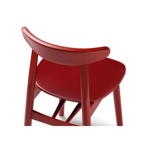 Set van 2 stoelen Elie hout rood - 42x47x80cm
