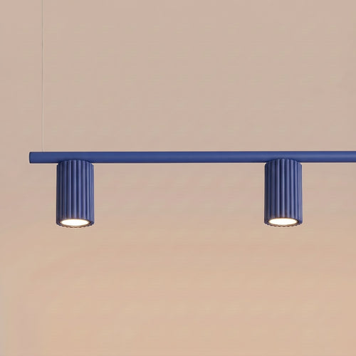Sollux Lighting Kroonluchter KARBON 4 ultramarijn - 122x6,5x212cm