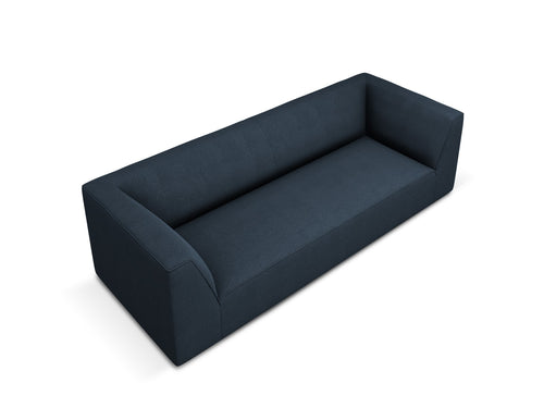 Micadoni Bank Ruby 3-zits, structurele stof, marineblauw - 93x232x69cm