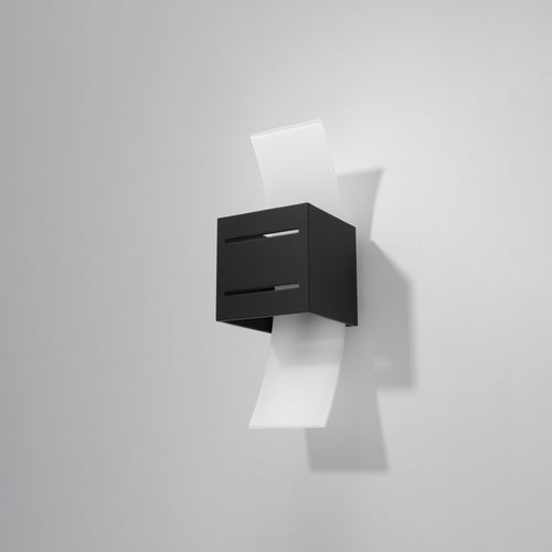 Sollux Lighting Wandlamp LORETO zwart - 10x12x30cm