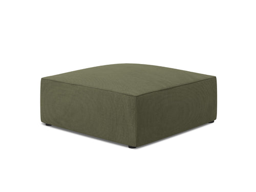 Micadoni Poef Ruby ribfluwelen, groente - 93x93x40cm