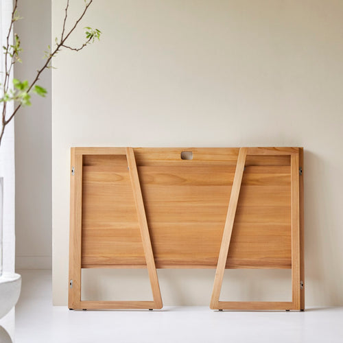 Tikamoon Vouwbureau van licht massief teakhout - Naturel - vtwonen shop