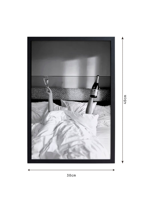 Zwarte lijst met kader 40x30 wakker - vtwonen shop