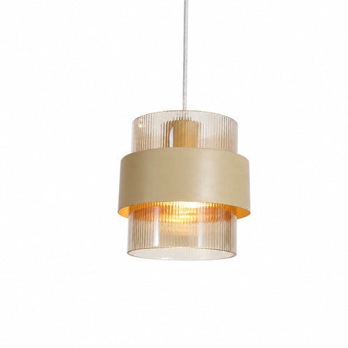 Searchlight hanglamp Royal - 4 lichts - 93  x 120   cm - zandkleur amber