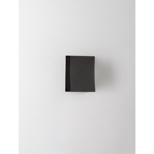Nova Luce BOXY Buitenwandlamp met neerwaartse verlaging, donker antraciet, LED 3W 157lm IP65 3000K
