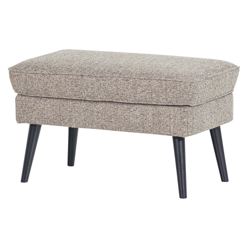 WOOOD hocker Rocco - Geweven Stof - Bruin Melange - 47x77x51