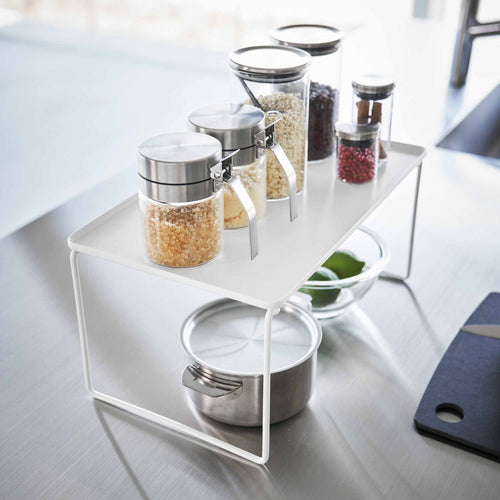 Yamazaki Tower Stapelbaar rek inklapbaar M - Wit