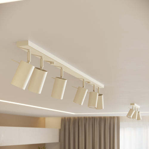Sollux Lighting Plafondlamp RING 3L beige - 45x6x17cm