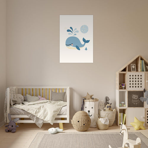 Artfulprints  Walvis Pastel   poster 30x40 cm - vtwonen shop
