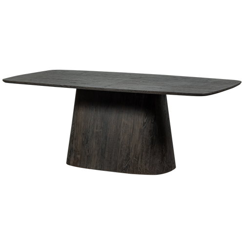 WOOOD eettafel Leah- MDF - Donkerbruin - 76x200x105 - vtwonen shop