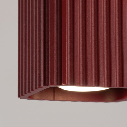 Sollux Lighting Plafondlamp RIFF 1 bordeaux GU10 - 10x10x10cm