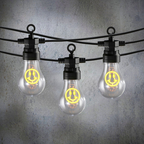 Luca Lighting Smiley LED Lichtsnoer Buiten - L450 cm - Geel