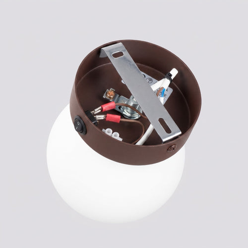 Sollux Lighting Wandlamp YOLI 1 bruin met schakelaar - 12x14x12cm
