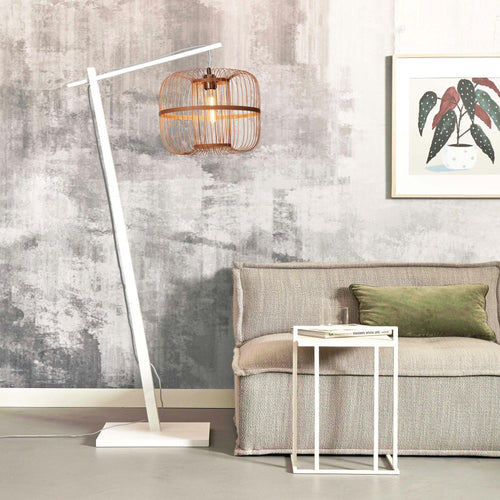 GOOD&MOJO vloerlamp Hokkaido - bruin - Ø38cm - vtwonen shop