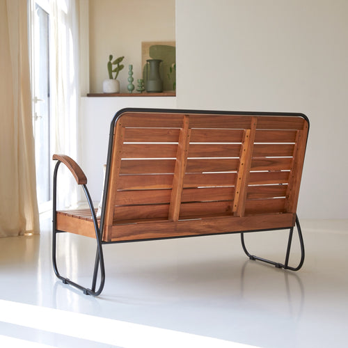 Tikamoon Key Wood - Vierzits massief acacia loungeset - Naturel - vtwonen shop