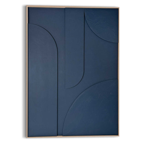 Reinders schilderij 3d art Minimalisme - blauw - 100x70cm