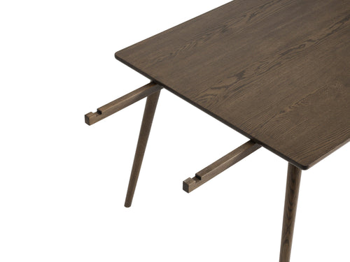Rebellenclub Eetkamertafel Yass - 190 x 90 cm - Smoked Eiken