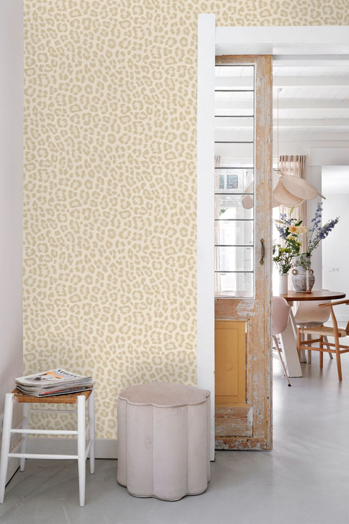 ESTAhome behang panterprint beige - 53 cm x 10.05 m - 139965