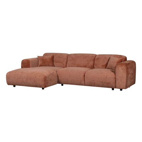 WOOOD chaise longue bank links Cloud - Chenille - Terra - 80x280x165