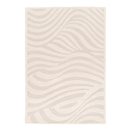 AFK Living vloerkleed Wave - reliëfeffect - wit - 200 x 290 cm