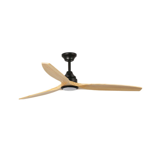 Faro Alo Alo 152cm plafondventilator matzwart, grenenhouten bladen CCT