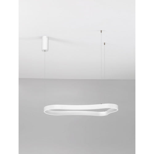 Nova Luce DUSSA Geïntegreerde LED-hanglamp voor plafond, zandwit, Triac dimbaar, 52W, 3045lm, 3000K