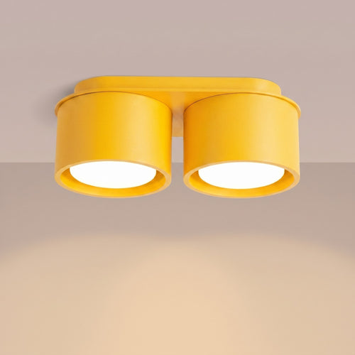 Sollux Lighting Plafondlamp MODO 2 geel Gx53 - 21x10x8cm