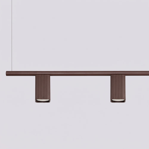 Sollux Lighting Kroonluchter RAYO 4 bruin - 122x6x208cm