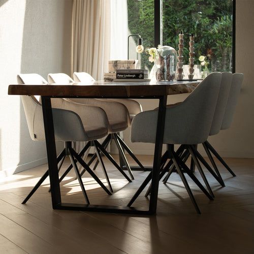 Kick draaistoel Mex - Taupe - vtwonen shop