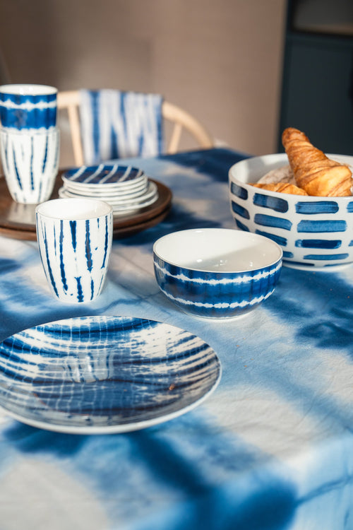 vtwonen - Tie-Dye Mok zonder oor - Serviesset van 4 - 425ml - vtwonen shop