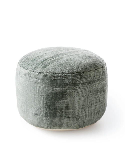 benuta poef Nova - lichtgroen - 55x55x30 cm