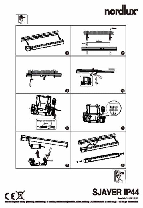 Nordlux Sjaver Wandlamp Badkamer - LED - 3000/4000K - Wit - vtwonen shop