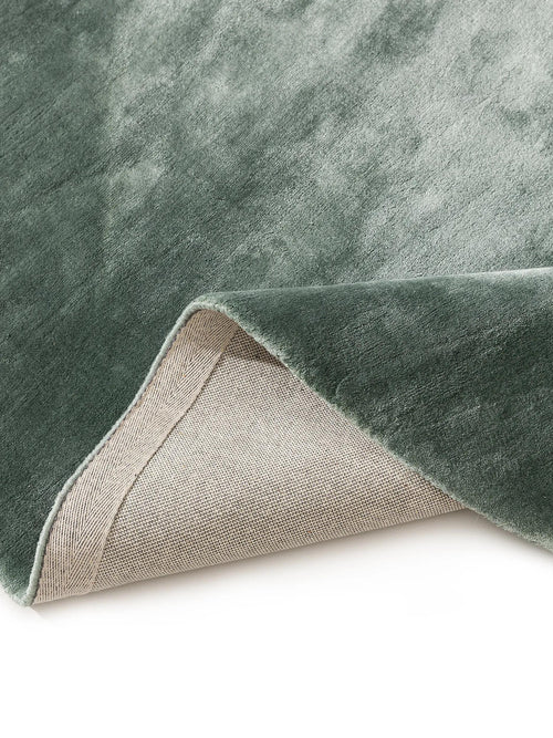 benuta viskose vloerkleed Nela - groen - ø 160 cm