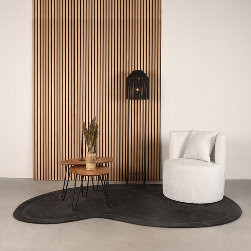 LABEL51 Fauteuil Evy - Crème Velvet - 65x65x75cm - vtwonen shop