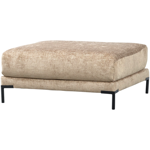 vtwonen poef Couple - Polyester - Naturel Melange - 44x100x100 - vtwonen shop