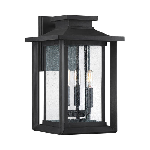 Elstead Quoizel Wakefield Outdoor Wandlantaarn Aarde Zwart, IP44