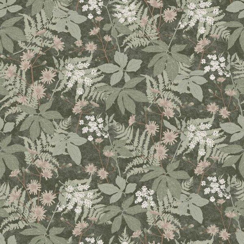 Borastapeter behang bladeren donkergroen - 53 cm x 10.05 m - 660330 - vtwonen shop