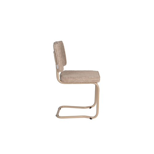 Zuiver Ridge Kink Soft Eetkamerstoelen Beige - Set van 2