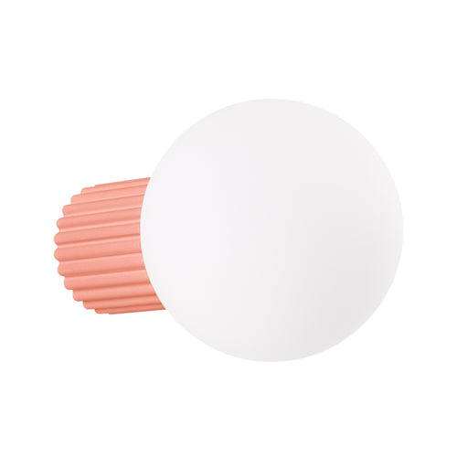 Sollux Lighting Wandlamp HALO perzik IP44 - 12x17x12cm