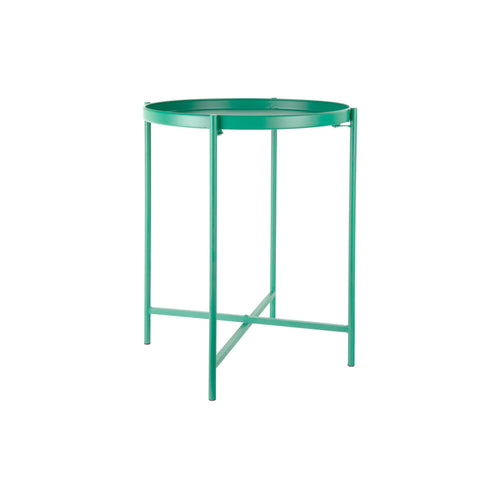 Leitmotiv bijzettafel Meseta - groen - 40x40x49cm