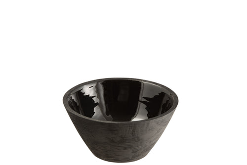 J-Line kom Mango - hout - zwart - medium - vtwonen shop