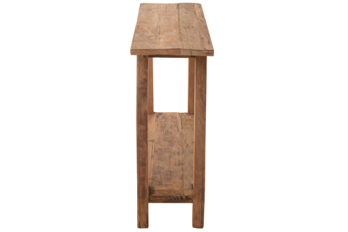 J-Line console Vierkant  - hout - naturel