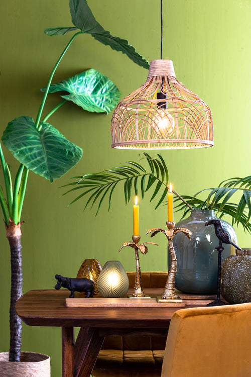 Light & Living - Hanglamp POCITA - Ø42x35cm - Bruin - vtwonen shop