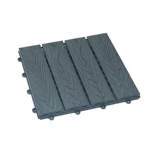 HOME DELUXE WPC kliktegels BAVARO PREMIUM - antraciet 10 m²