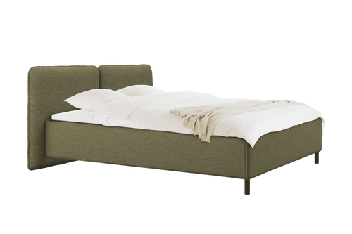 noo.ma Melu gestoffeerd tweepersoonsbed 180x200 cm, Earthy Green